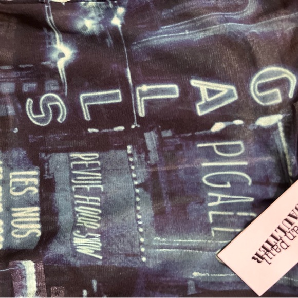 Jean Paul Gaultier Mesh Top - Navy/Light Blue/White/Black - Picture 3 of 3